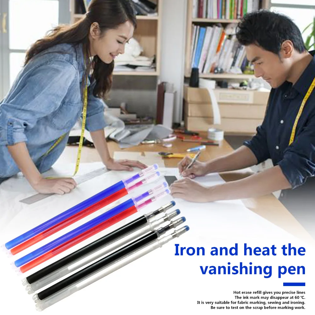 

Hot Erasable Gel Pen 0.5mm 4 Color Refill Ink Stationery Office Writing Wrap Fade Out DIY Patchwork Cross Stitch 8pcs/lot