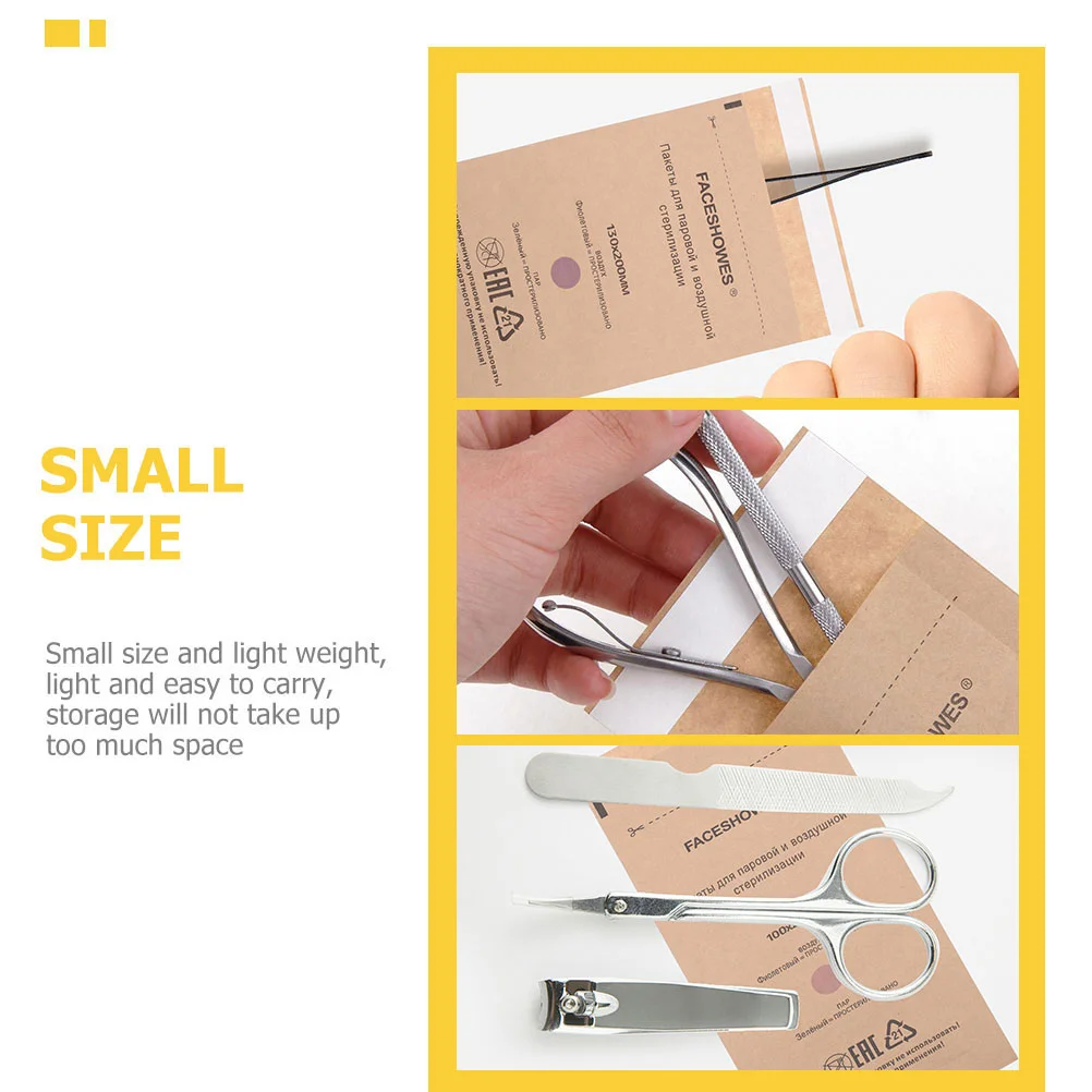 

100 Pcs Tool Pouch Nail Bag Self Sealing