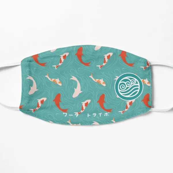 

Water Tribe Koi Flat Printing Face Mask Sport Health Windproof Protective Cosplay Accessories Washable Cotton Reusable Cartoon