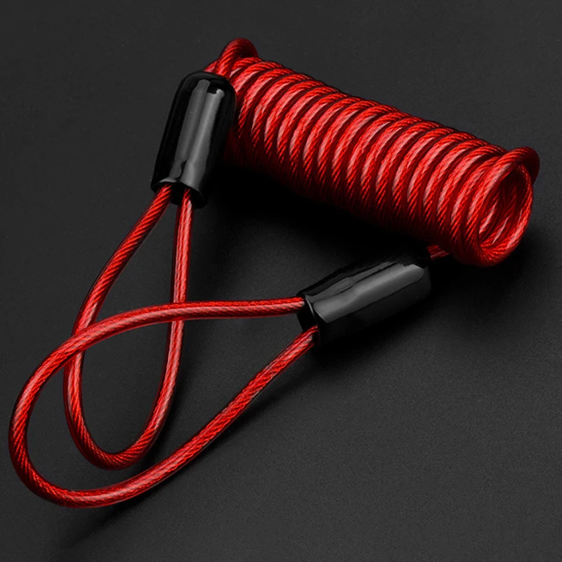 

Замок для шлема, мотоциклетного дискового тормоза, противокражная веревка с напоминанием о весне, креативная дорожная веревка для Европы и США, разные цвета