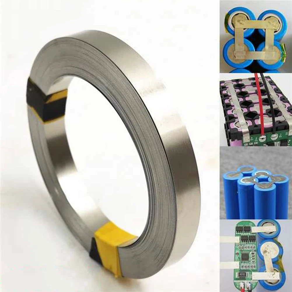 

1 Roll 18650 Li-ion Battery Nickel Sheet Nickel Plated Strip Connector Nickel Sheet for 0.1mm 0.2mm Battery Welder