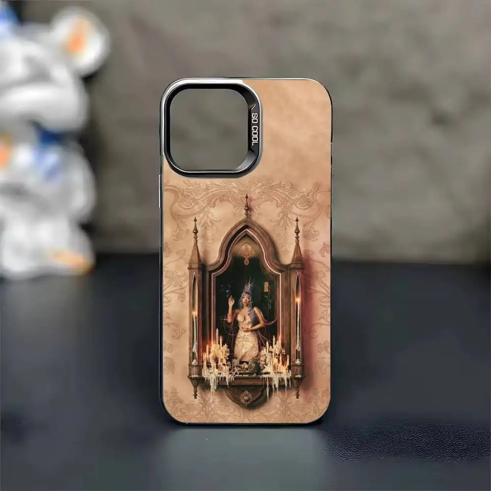 Фото Чехол для телефона Singer M-Melanie Martinez H-HADES THE SACRIFICE для iPhone 17 16 15 14 13 12 11 Pro Max Plus, матовый, серебристый, цвета конфет. №3
