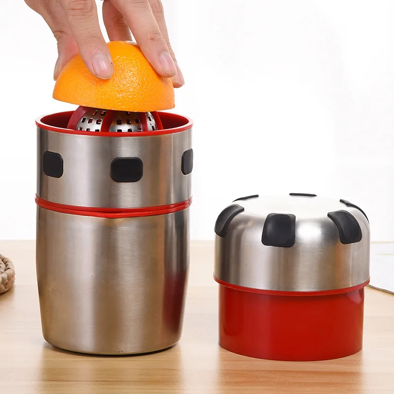

Manual Stainless Steel Juicers Portable Fruit Extractor Orange Lemon Squeezer Kitchen Handle Slow Juicer Modern Gadgets Non Slip