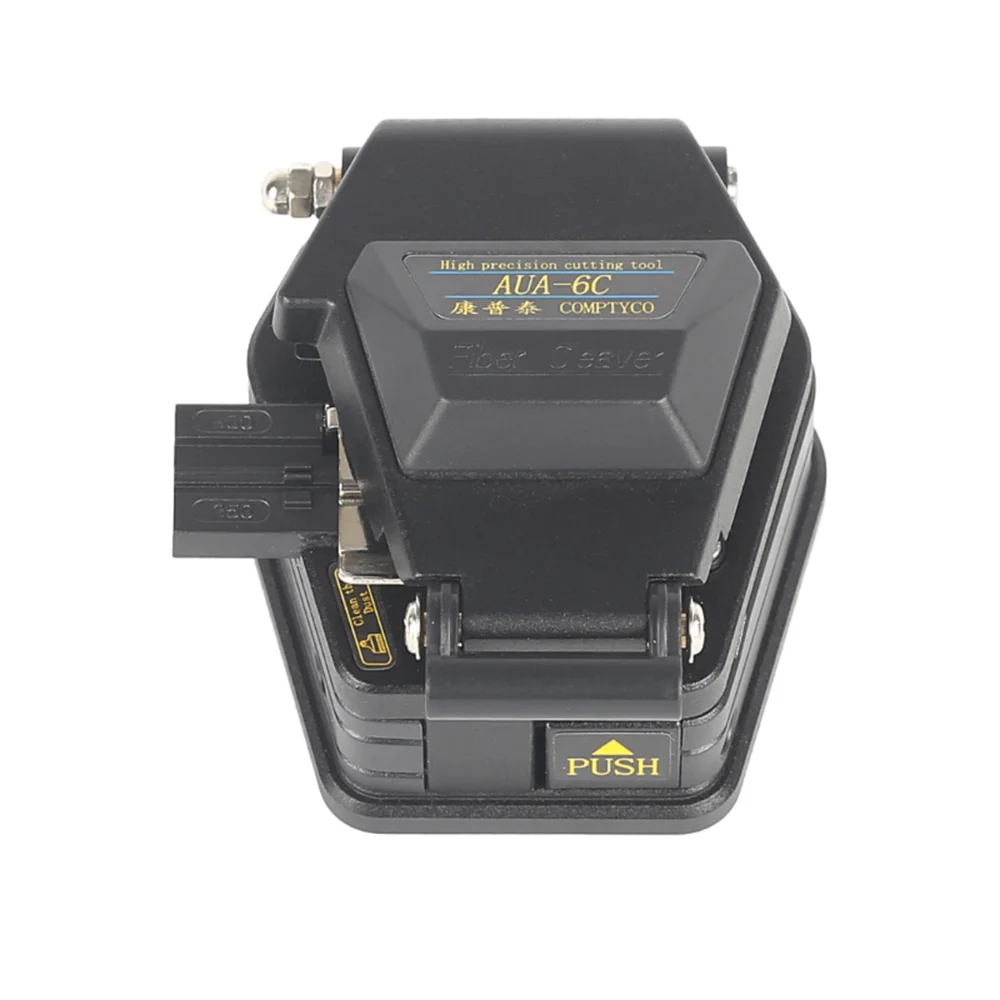 Fiber Cleaver AUA-6C Cable Cutting Knife FTTT Fiber Optic Knife Tools Cutter High Precision Cleavers 16 Surface Blade
