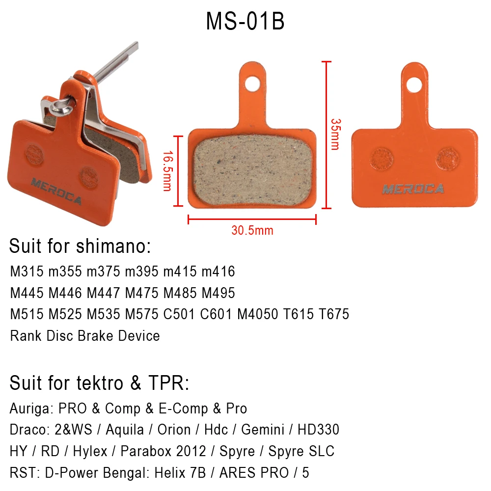 Велосипедные дисковые Тормозные колодки для Shimano B01S M375 M395 M446 M485 M486 M416 Deore M515 M525