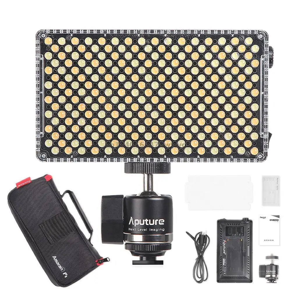 

Aputure Amaran AL F7 On-Camera LED Light Color Temperature 3200K-9500K CRI 95+ TLCI 95+ Video Light Optional Battery kit