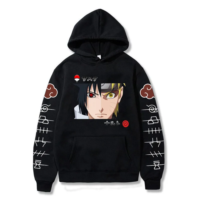 

NARUTO Sweatshirt Women Winter Tops for Women 2022 Fall Winter Hoodie Sweethearts Outfit Anime Peripheral Aesthetic