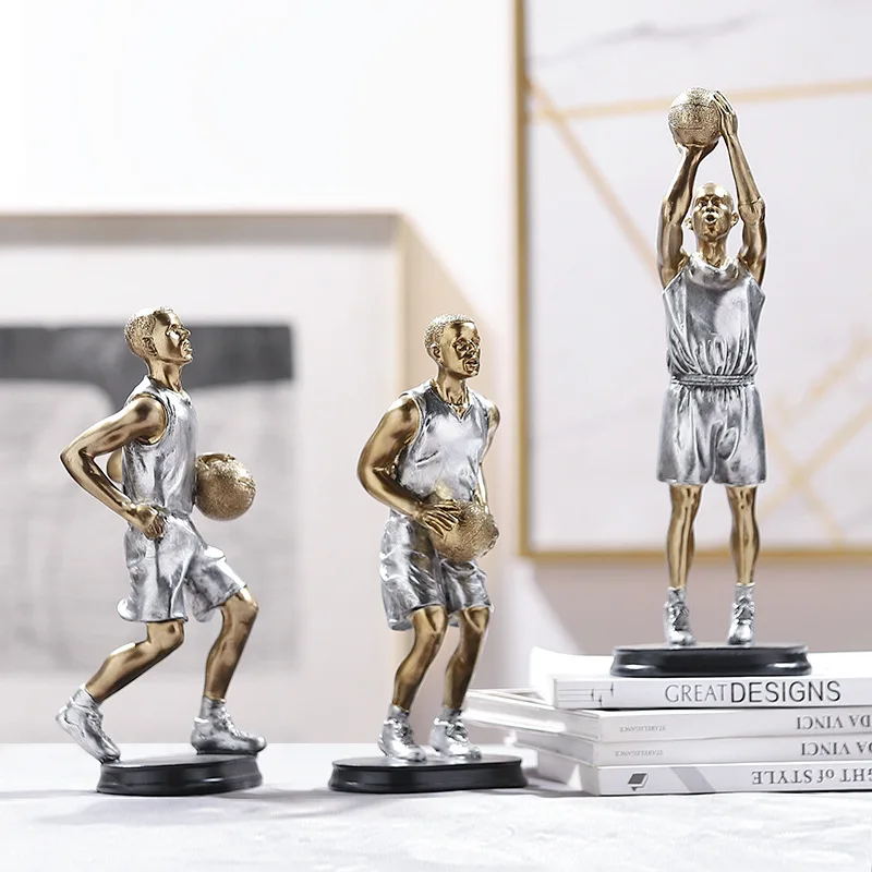 

SIYU Dunk Resin Crafts Decoration Retro Nordic Basketball Boys Decoration Living Room Bedroom Room