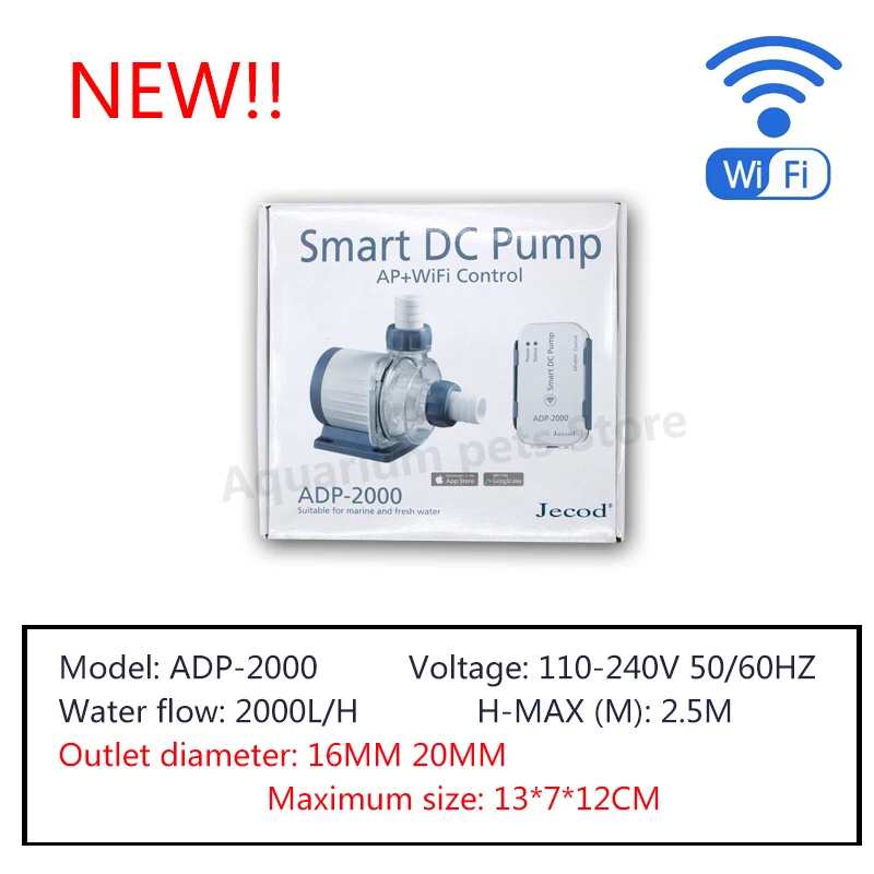 2022 НОВЫЙ аквариумный водяной насос серии Jebao ADP AP + WIFI SMART DC PUMP Возвратный для
