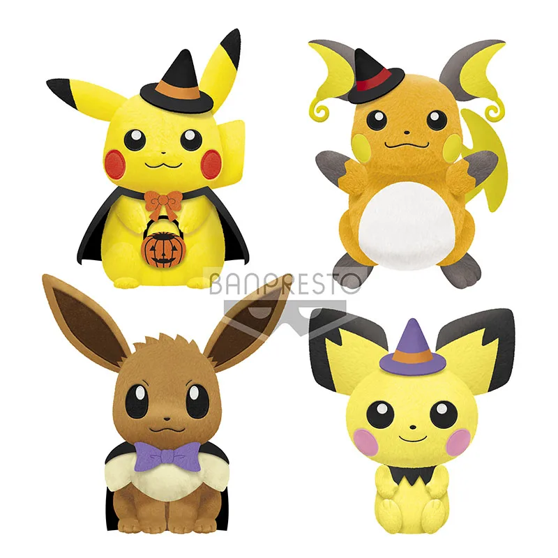 

Genuine Pokemon Plush Pikachu Raichu Doll Anime Soft Stuffed Pet Elf Toys PP Cotton Kawaii Birthday Christmas Kids Gifts