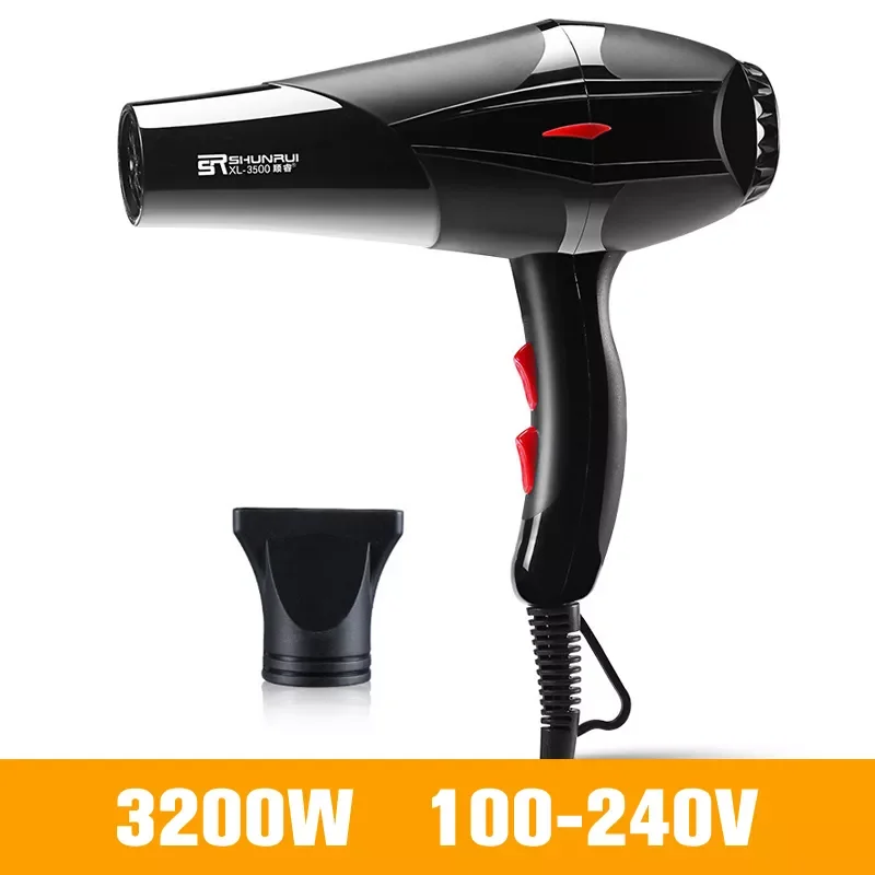 

Professional Hair Dryer for Hairdressing Barber Salon Tools Strong Power Blow Dryer Hairdryer Fan 3200W/1400W 220-240V