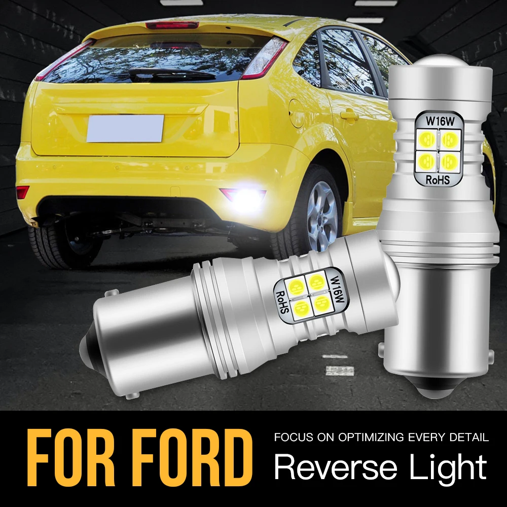 2 шт. P21W BA15S Canbus светодиодный фонарь заднего хода для Ford B-Max C-Max Fiesta 4 5 MK4 MK5 Focus MK2 Galaxy