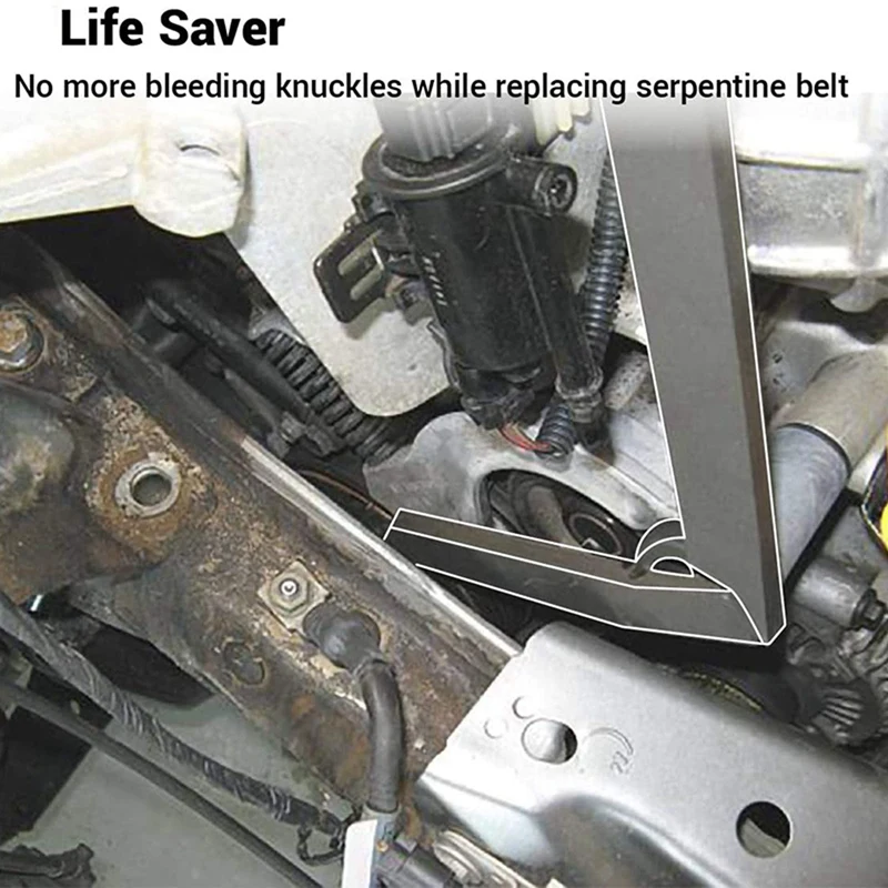 Инструмент для снятия натяжителя ремня 3x со змеиной текстурой R52 R53 совместим с