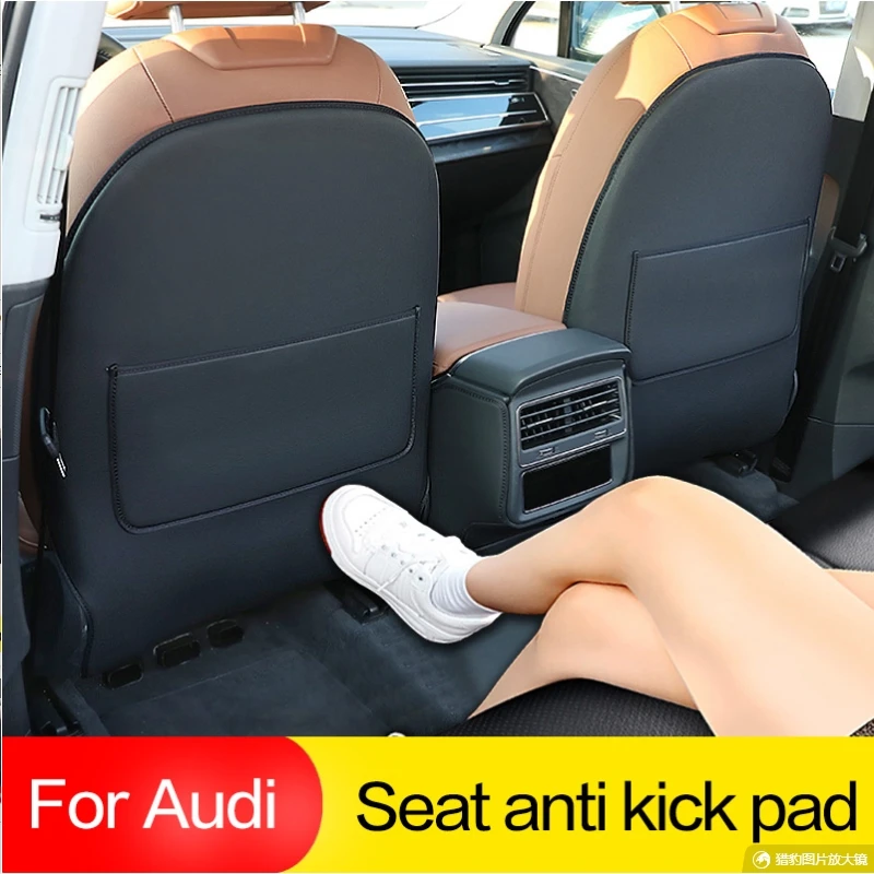 

Car interior Accessories Surround Rear Mats Seat Anti Kick Pad For Audi A3 A4 V8 B8 B9 A5 A6 A7 Q3 Q5L Q5 S3 S6 S7 Sportback