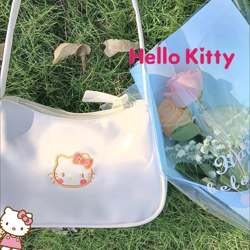 

Новая сумка из искусственной кожи в стиле аниме Kawaii Sanrio, Hello Kitty, японские милые сумки через плечо, Студенческая сумка для хранения ключей от телефона, подарок на день рождения