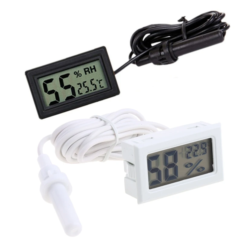 

5V 12VLED Digital Gauge LCD Display Thermometer Temperature Sensors TPM-10 FY-12 B36B