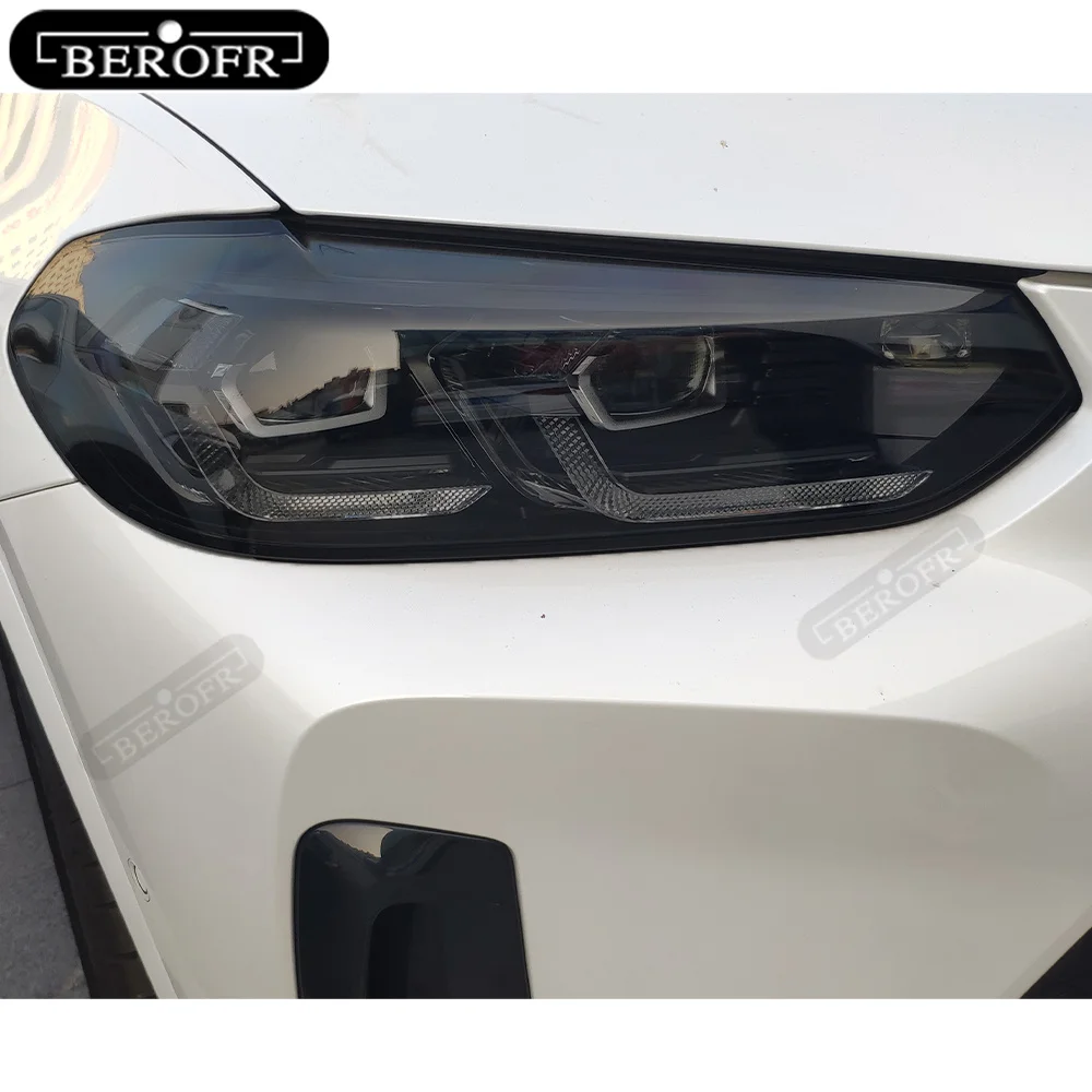 Для BMW X1 F48 X2 F39 X3 F25 G01 X4 F26 G02 X5 F15 G05 X6 F16 G06 X7 тонировка автомобильной фары Дымчатая