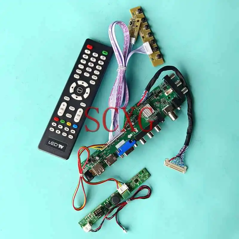 

Плата цифрового контроллера с ЖК-дисплеем для M270HGE M270HTN02.5 DVB, комплект «сделай сам», AV USB RF 27 "30 Pin LVDS VGA HDMI-Совместимость 1920*1080
