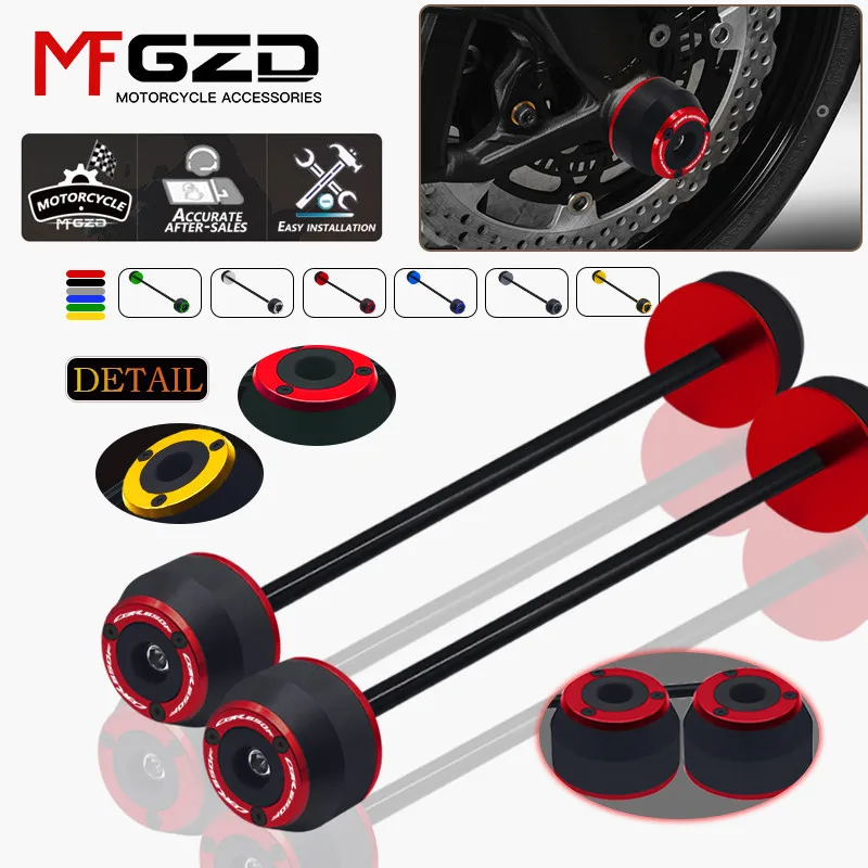 

New cbr650f Motorcycle Accessories Front Rear Wheel Fork Slider Axle Crash Protector Cap For HONDA CBR650F 2014-2021 2022 2023