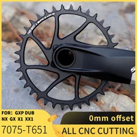 new pass quest gxp round mountain bike narrow sprocket 30 44t bicycle bicycle sprocket 0mm offset crank 7075 sram gx xx1 eagle