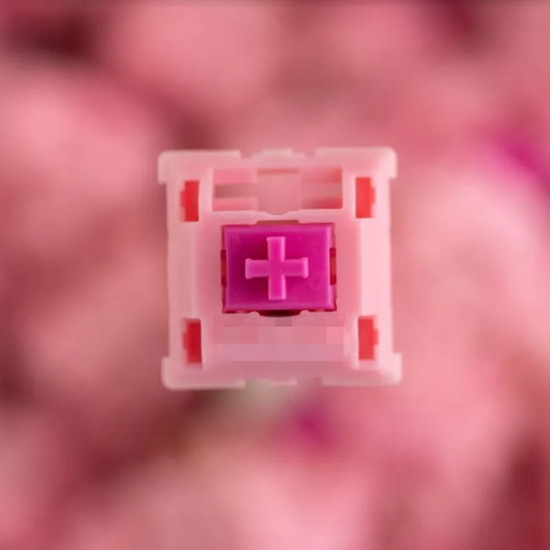Boba Gum RGB розовый тихий линейный Bobagum RGB для механической клавиатуры настраиваемый переключатель 5pin 52g 62g 68g Нижний Переключатель