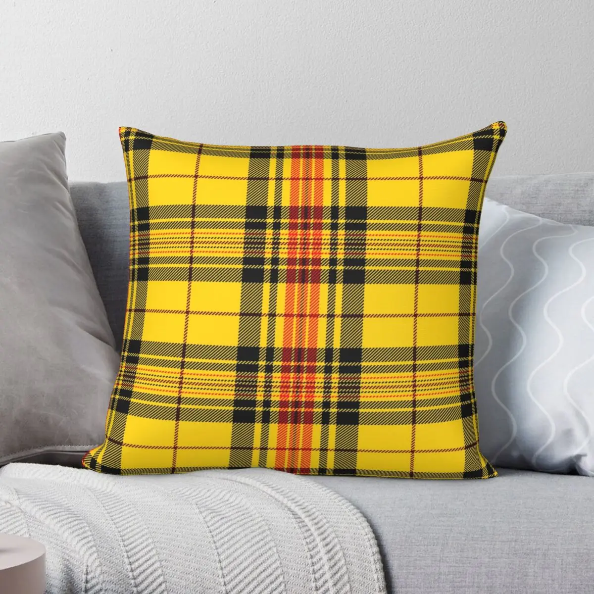 

Клетчатая Подушка с валлийским драконом, чехол из полиэстера и льна с бархатным узором, украшение на молнии, наволочка для подушки, наволочк...