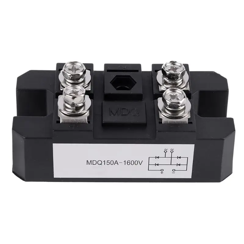 

MDQ 150A 1600V Black Single-Phase Diode Bridge Rectifier 150A Amp High Power 1600V Good Heat Dissipation Durable