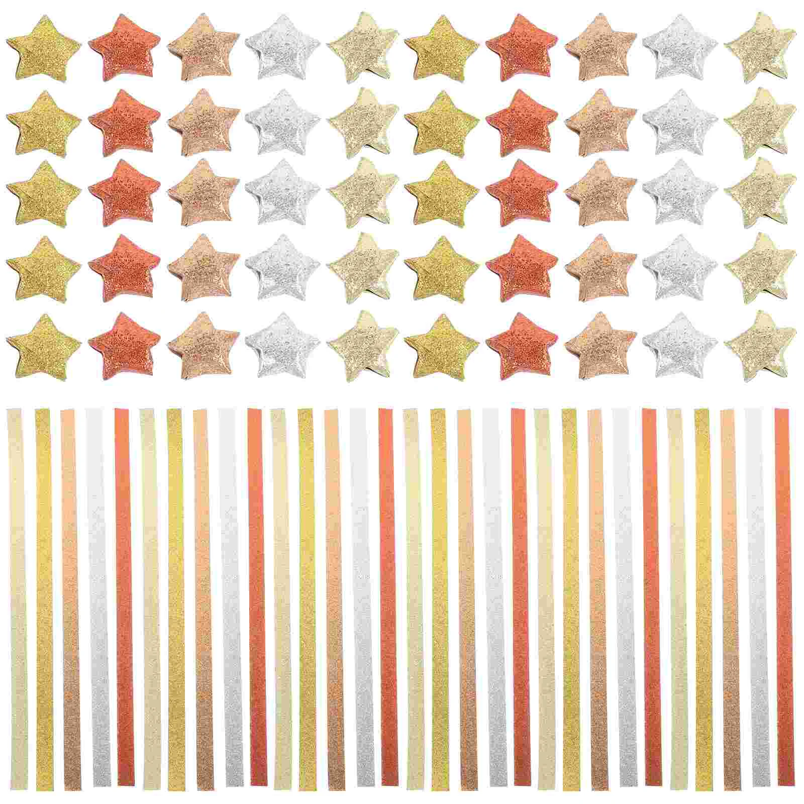 

200 Pcs DIY Supplies Origami Paper Kids Folding Colored Papers Star Manual Craft