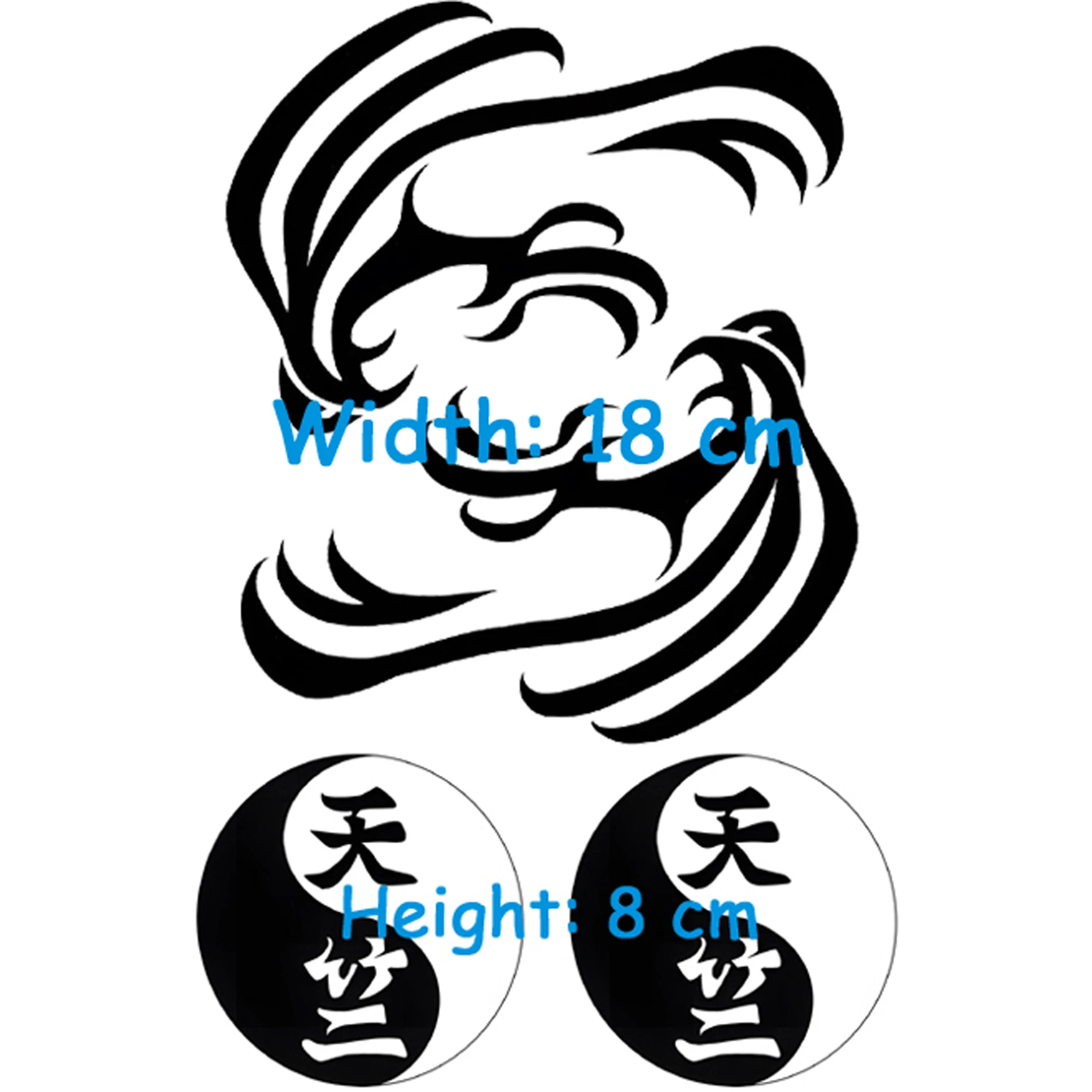 Аниме Токийские Мстители татуировки дракон наклейка для косплея Кен ругуджи