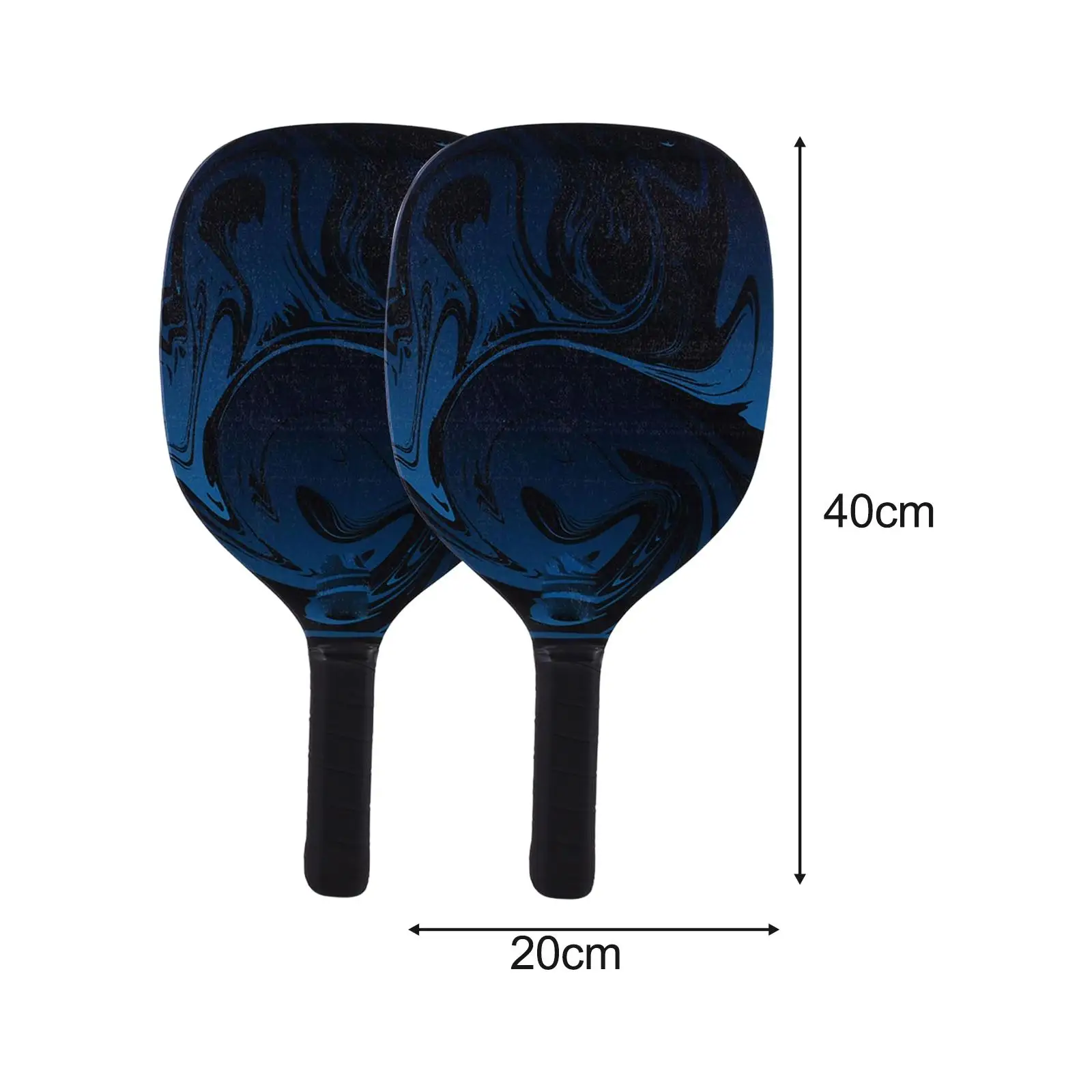 

Pickleball Paddles Set Wooden with 2 Pickleball Racquets Durable Portable