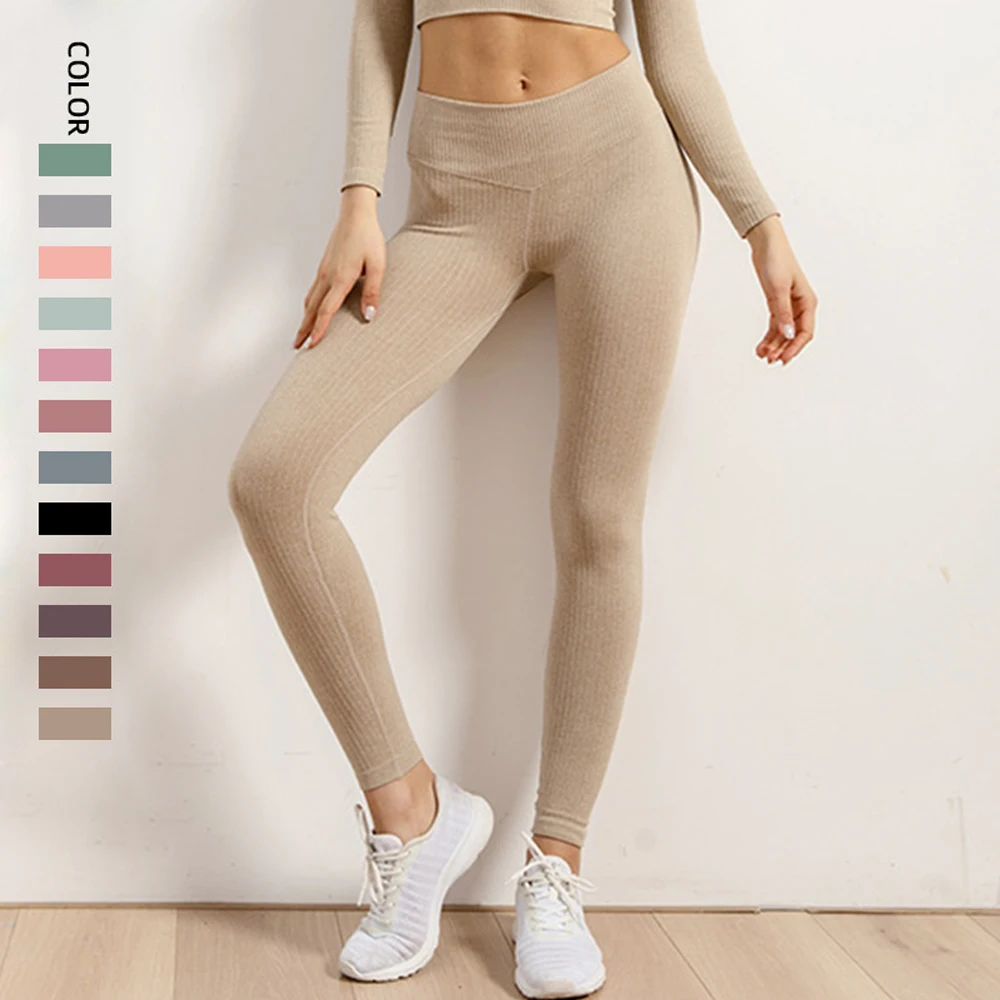 

Seamless Yoga Pants Women Seamless Leggings Gym High Waist Fitness Leggings Workout Trousers Push Up Hip Pants Workout Running