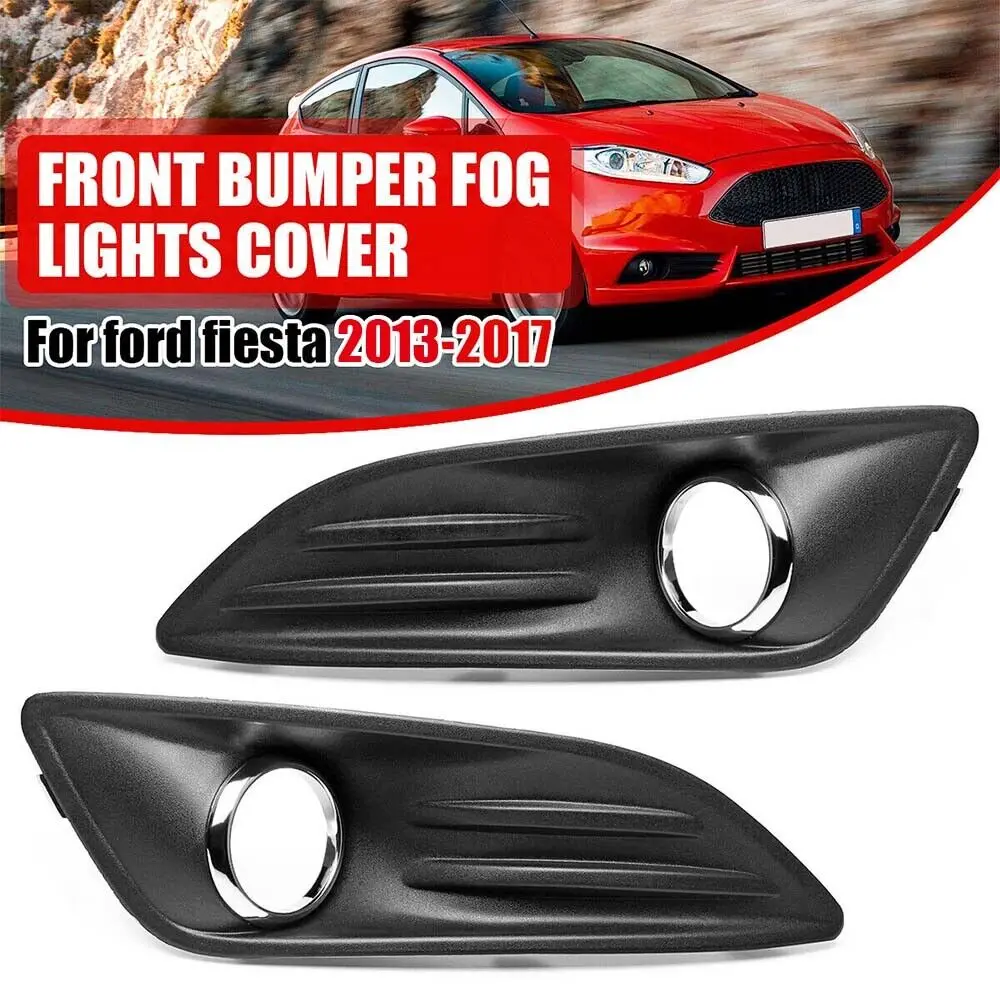 

1/2 шт., передний бампер, противотуманная лампа, крышка радиатора для FORD FIESTA MK7 2013-2017, Внешние детали