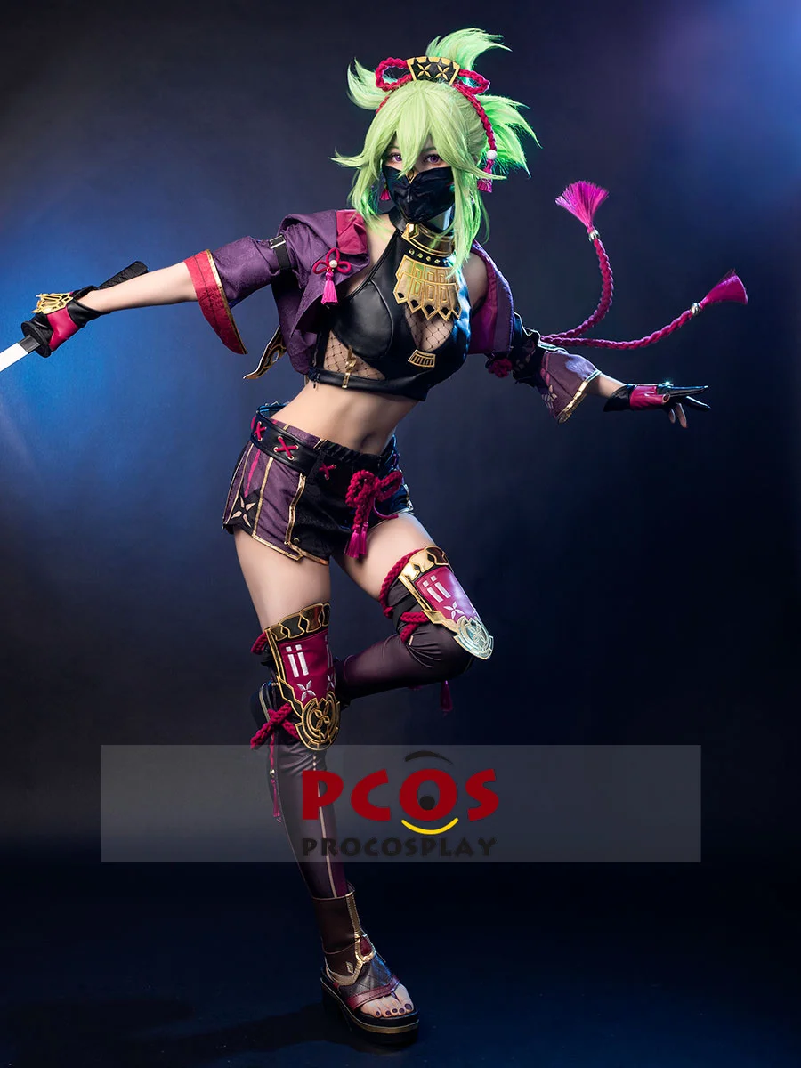

Game Genshin Impact Kuki Shinobu Cosplay Costume for Women Girls Uniform Jacquard Version C02058-AA
