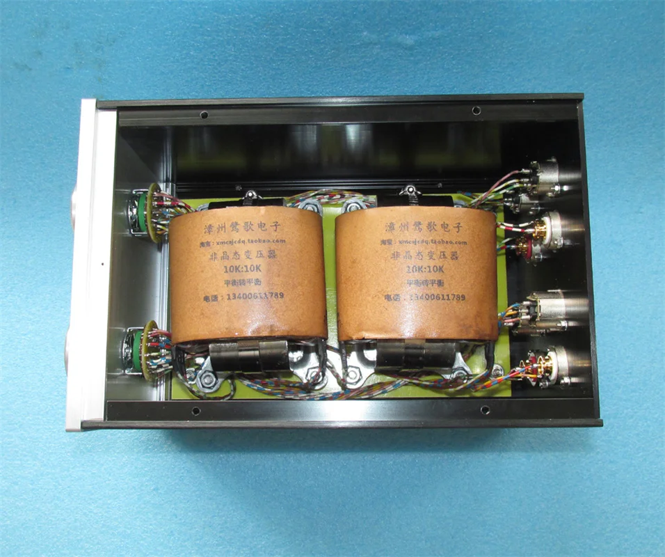 

10K:10K Amorphous Iron Core Signal Transformer Single-ended Balance Universal Conversion PT86 5HZ-27KHZ -1DB