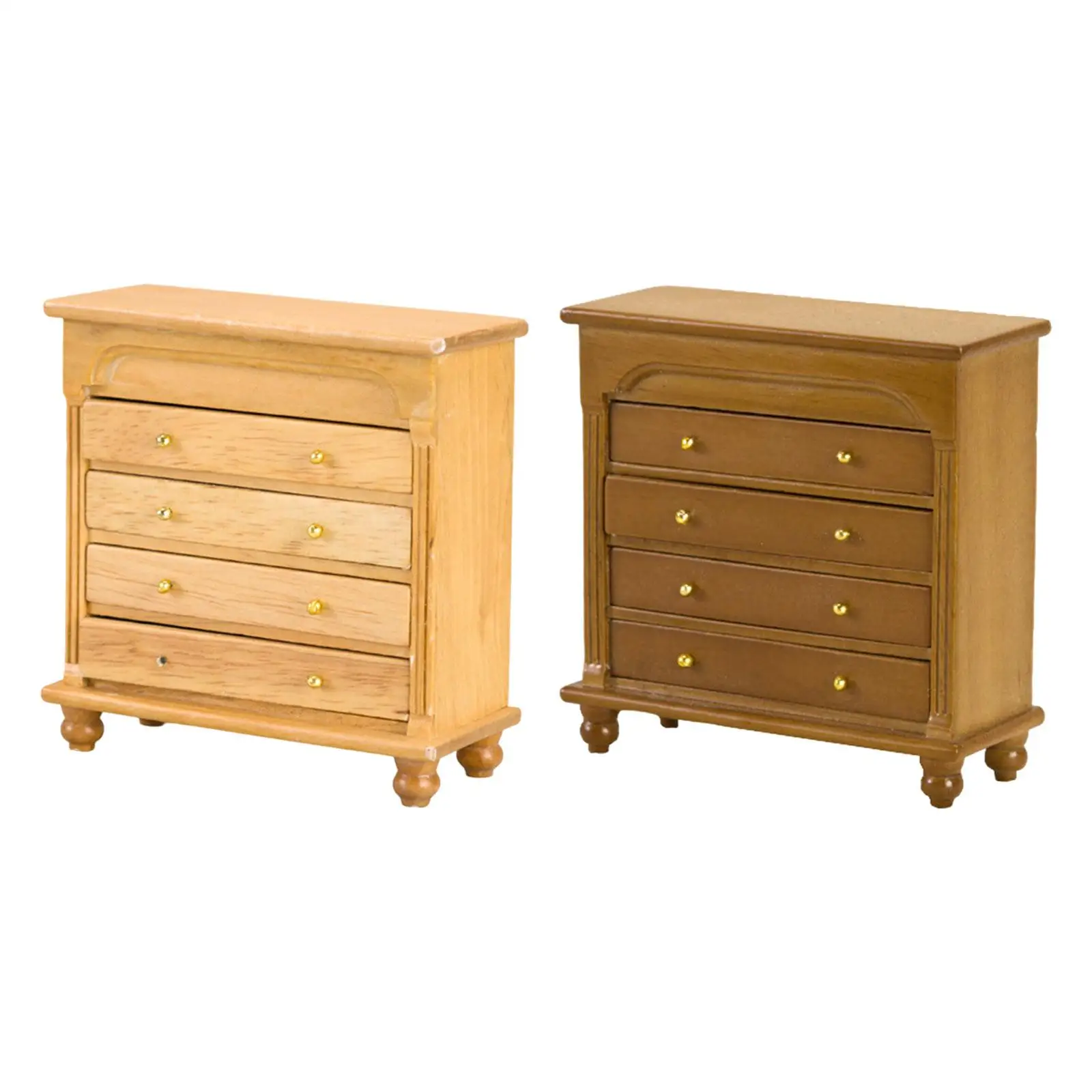 

1/12 Scale Dollhouse Sideboard Simulation Miniature Cabinet for Decoration Dining Fairy Garden Children Toy DIY Scene