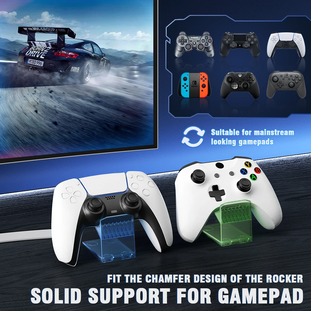 Двухслойная акриловая ручка игровой консоли для геймпада PS5/PS4/Switch Pro/Xbox Elite/Xbox 360