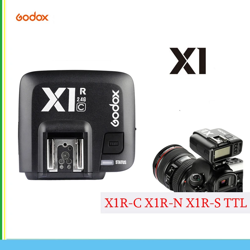 Беспроводной триггер вспышки Godox X1R-C X1R-S TTL 2 4G для Фотоаппарата Canon Nikon Sony Olymous Fuji |