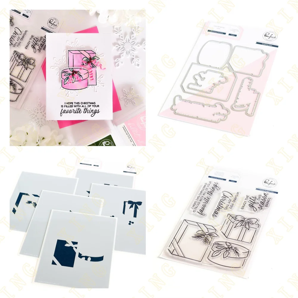 

Christmas Presents Metal Cutting Dies Stamps Stencil for 2023 Scrapbook Diary Decoration Embossing Template DIY Greeting Card