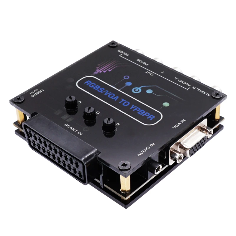 

High Definition Game Console Converter Compatible Game Console Adapter Adjustadle Multifunctional Game Console Component Adapter