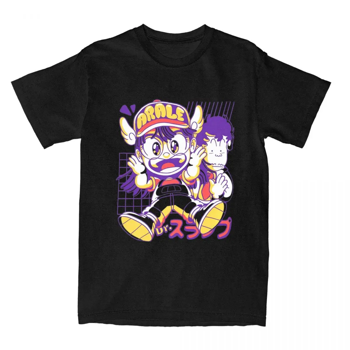 Футболка Arale с надписью The Android для девушек и мужчин смешные аниме футболки