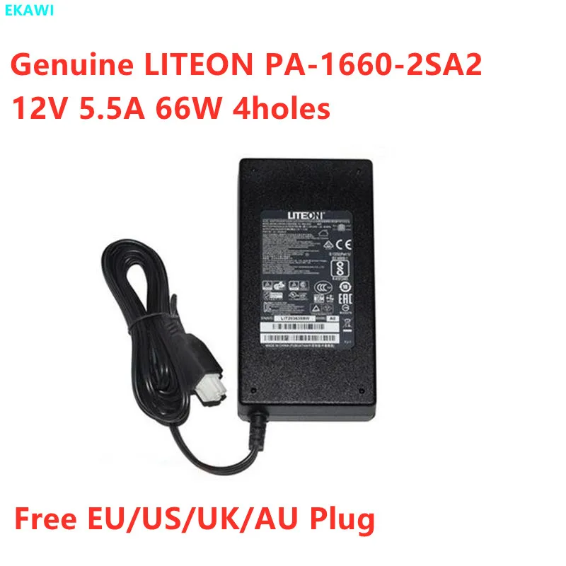 Оригинальный LITEON PA-1660-2SA2 12 в 341 а 66 Вт адаптер переменного тока с 4 отверстиями для