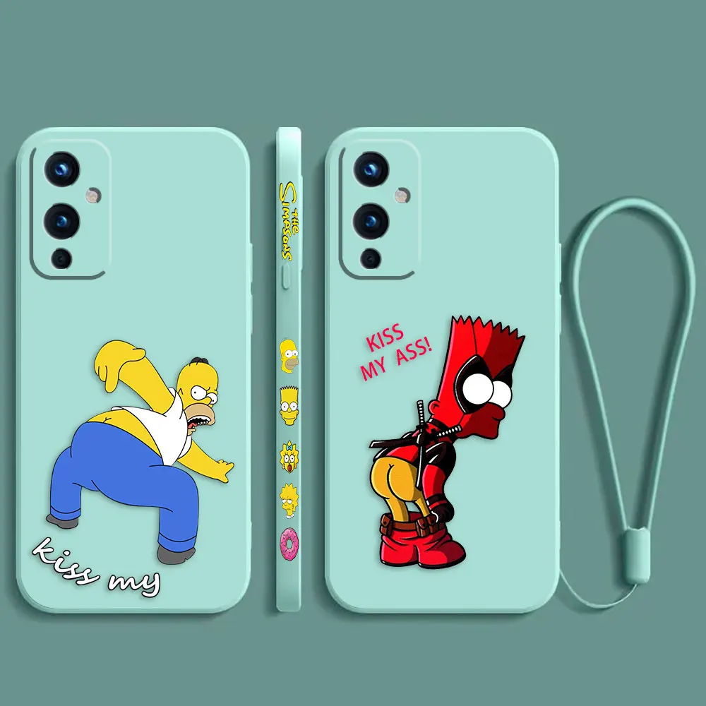 

Funny T-The S-Simpsons Cartoon Phone Case For Oneplus 11 10 10T 9 9R 8 8T 7 Ace Pro Nord 2 2T CE CE2 Lite 5G Liquid Cover Funda