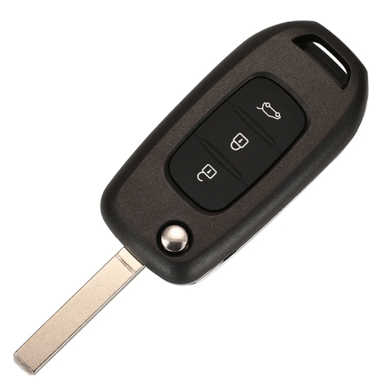 

Jingyuqing чехол для ключей от машины для Renault Kadjar Captur символ Koleos Megane Logan Sandero Trafic Duster чехол с дистанционным управлением 3BTN