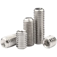 1050 pcslot hex socket set screw cup point stainless steel m1 6 m2 m3 m4 m5 m6 headless hexagon socket grub screw din916