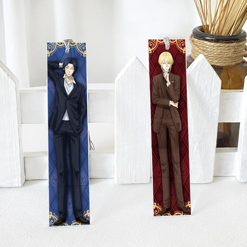 

Anime MORIARTY THE PATRIOT William Crystal Transparent Bookmark Creative Bookmarks Stationery Accessories Figure 3425