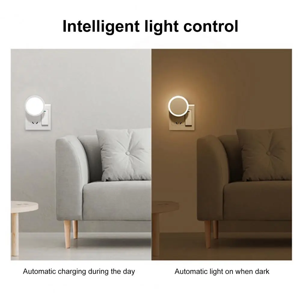 

Useful Soft Lighting Wireless Light Sensor Control LED Night Lamp Energy-saving Compact Light Sensor Lamp Household Supplies