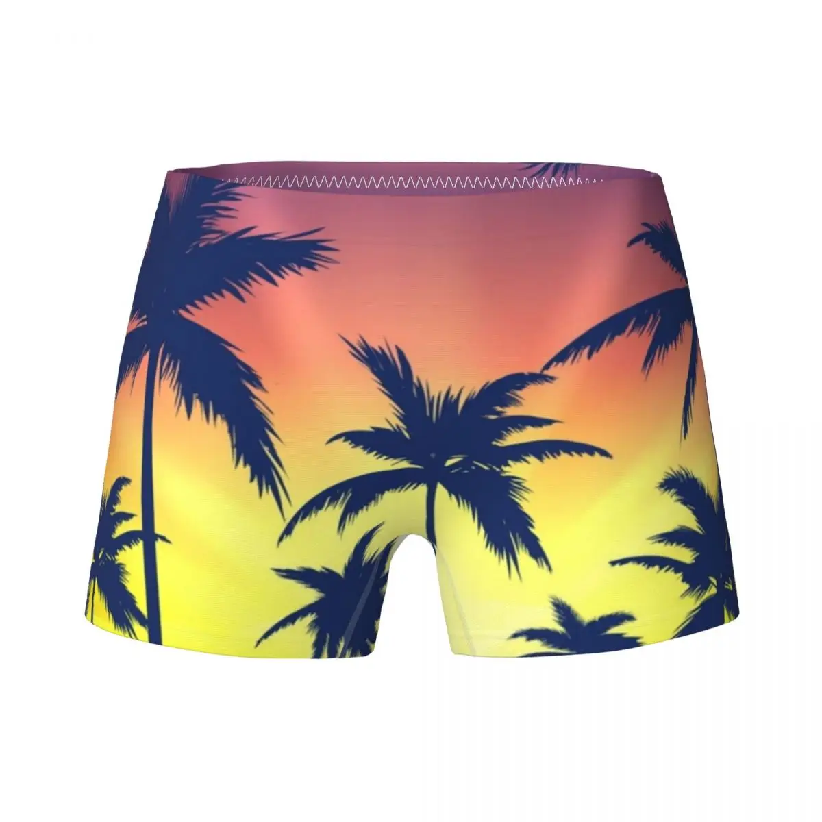 

Sunset Palm Trees Pattern Children's Girls Underwear Kids Cute Boxers Briefs Soft Cotton Teenagers Panties Underpants 4-15Y