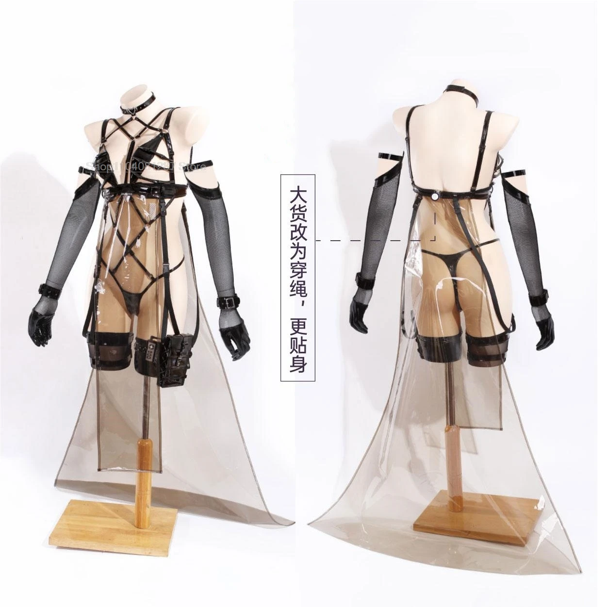 Фото Игра Goddess of Victory: Nikke Mihara Косплей Костюм Mihara Косплей Кожаные костюмы Полный комплект Женский реквизит на Хэллоуин Парик Серьги №2