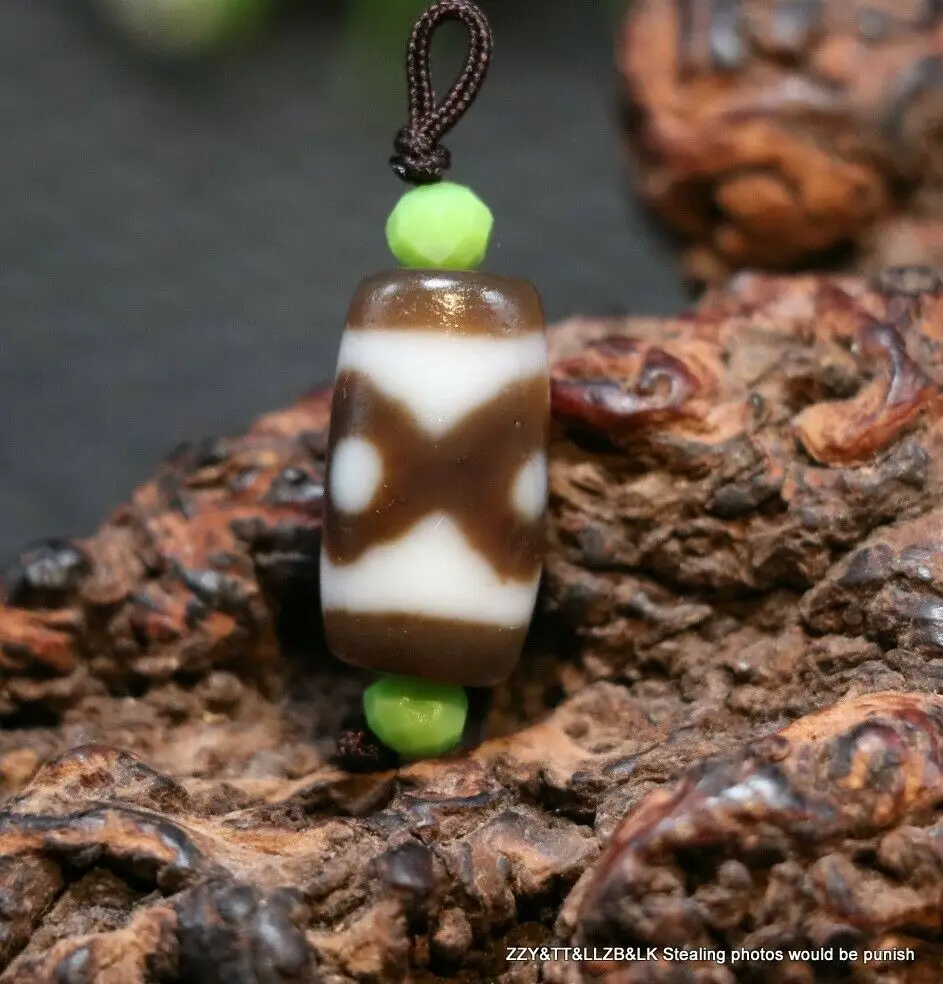 Уникальный коллекционные тибетские Старый Агат жирная патина оранжевый