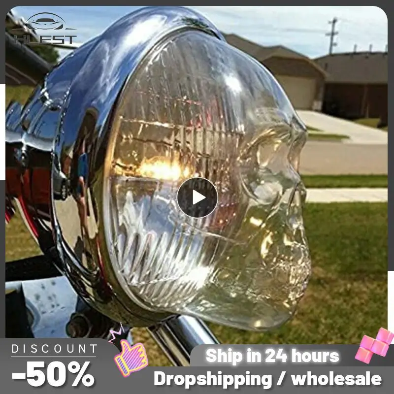 

Универсальный абажур в виде черепа, практичная Автомобильная передняя противотуманная фара, колпачки для автомобильных фар, Забавные колпачки для фар 5,75/7 дюймов